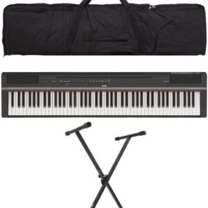 Combo Yamaha P125 Teclado base estuche adaptador